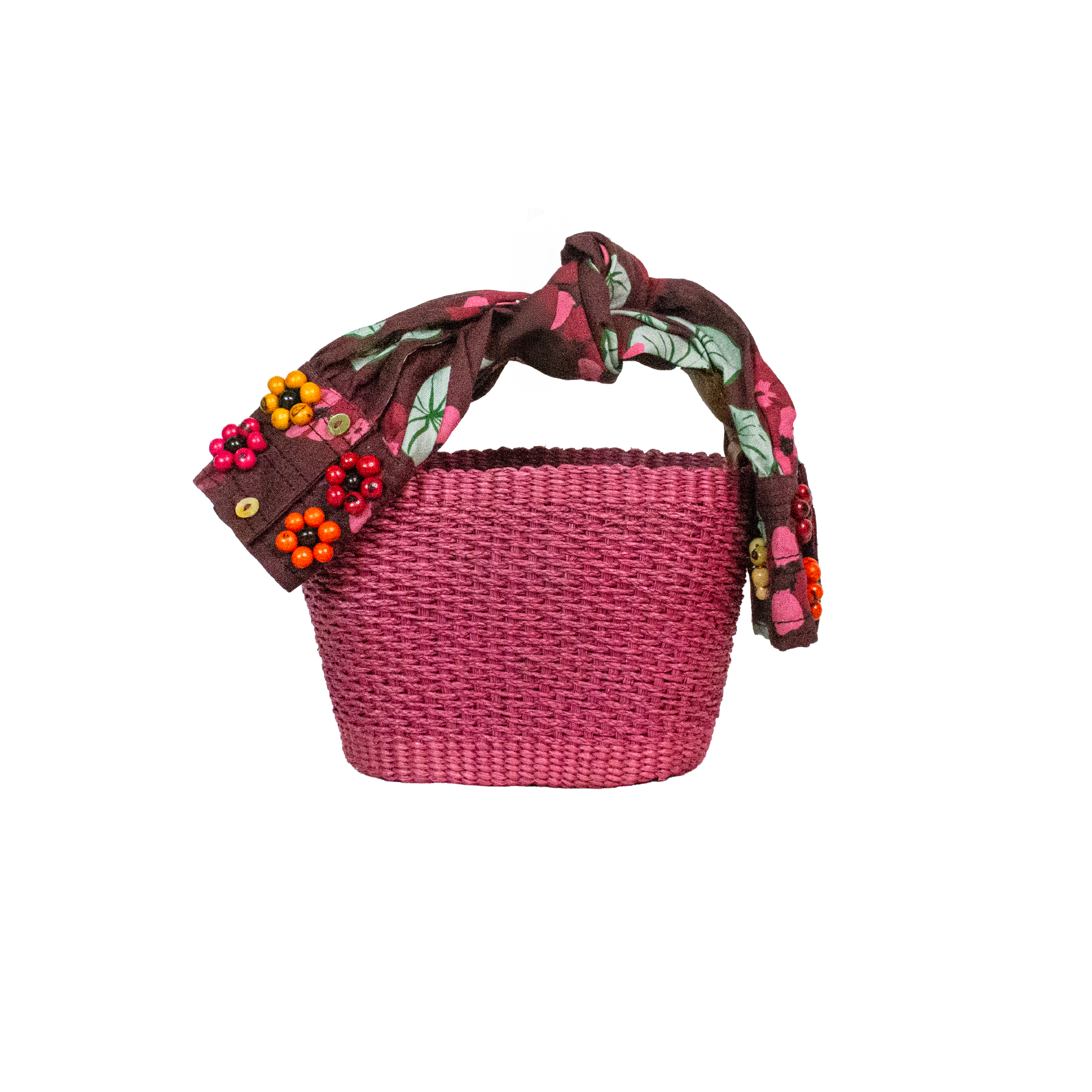 Upcycled Sleeve Handle Mini Basket