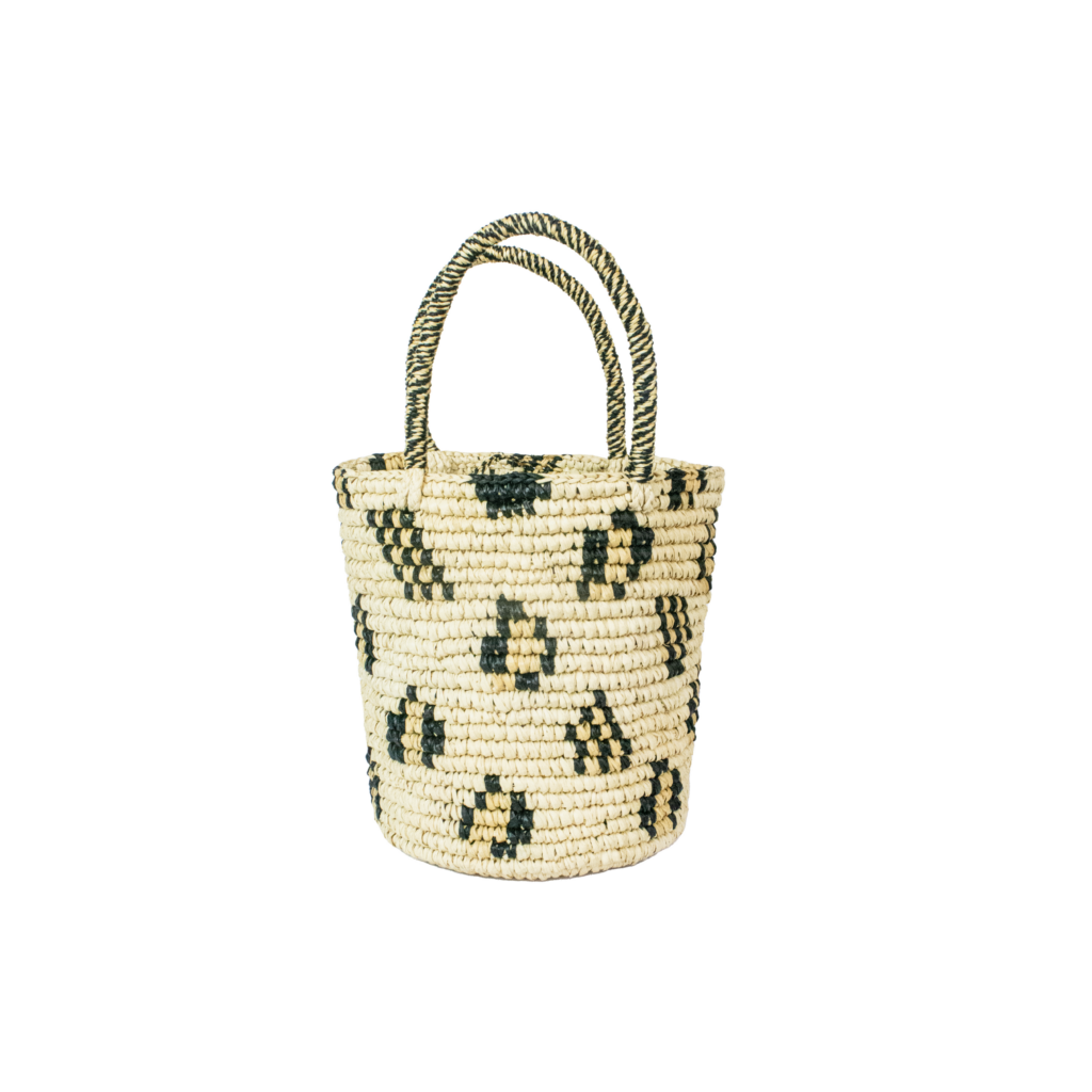 Baby Bucket In Leopard Print Basket Bag