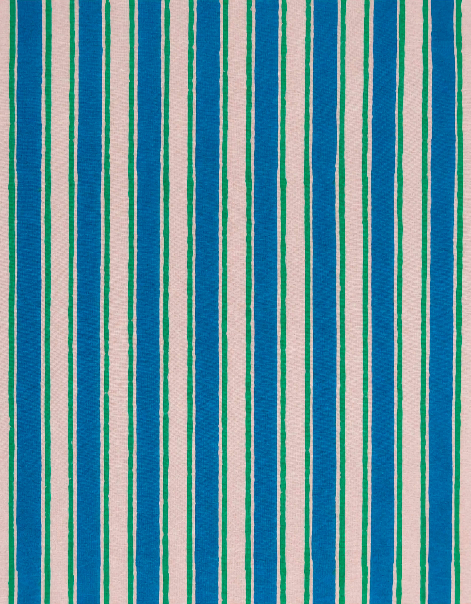 Lagoon Stripe Quilted Ruffle Clutch Bag