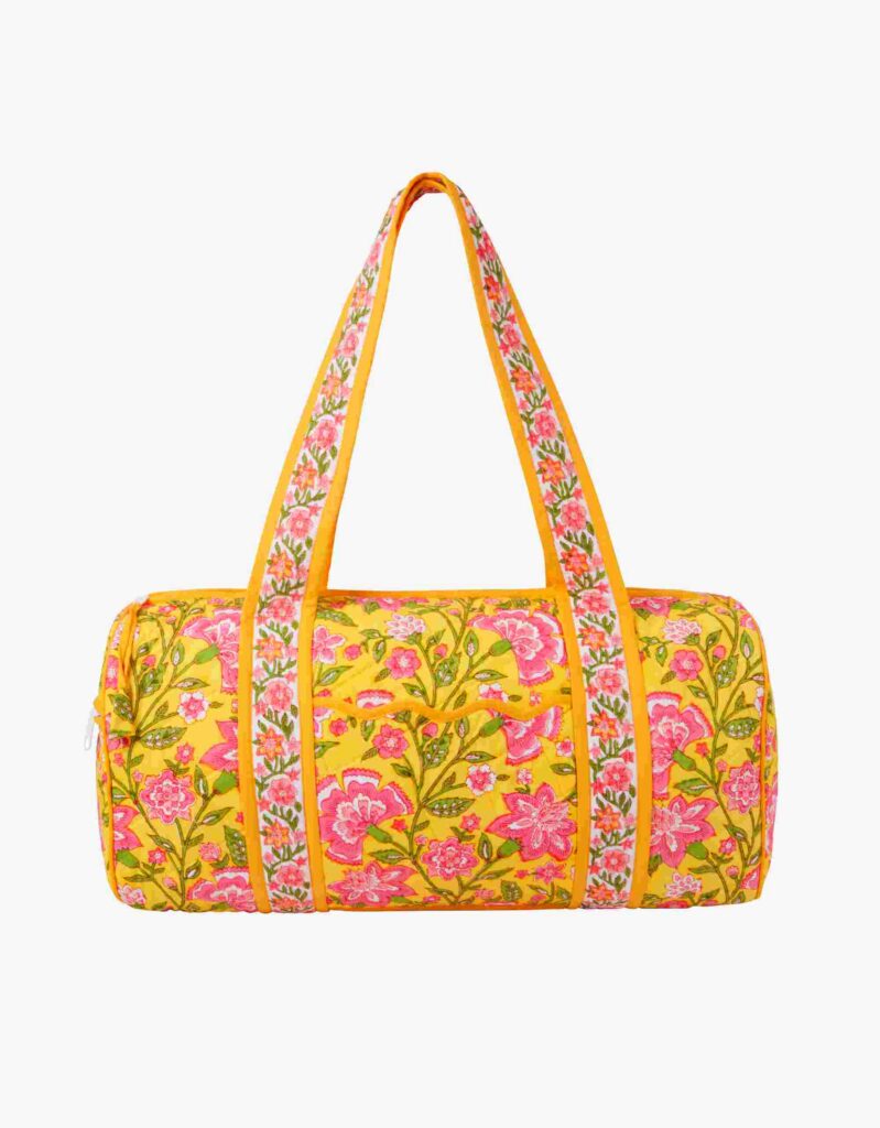 Provencal Peony Quilted Weekend Travel Bag